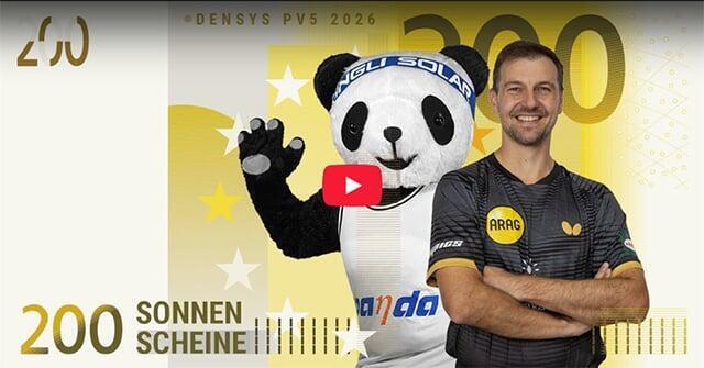 Sonnenscheine fuer Vereine mit Timo Boll und den Pandas von Yingli